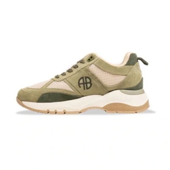 Anine Bing Dina Sneakers Khaki Size 11 - Picture 2 of 9
